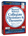 Merriam-Webster's Collegiate Dictionary & Thesaurus Deluxe Audio 11th Edition