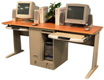 Two Person / Tower Computer Workstation LCW180
