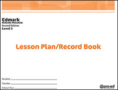 Edmark Reading Program: Level 2 Second Edition Lesson Plan / Record Book | Pro-Ed Inc