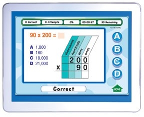 Mastering Math Skills - Grade 4 Interactive Whiteboard CD - Site License | Math