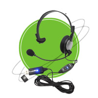 NC-181VM USB Anti-Noise PC Noise Canceling Headset | Headphones & Listening Centers