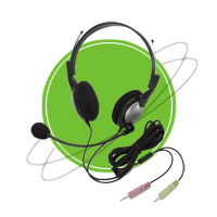 NC-185 Anti-Noise PC Noise Canceling Headphone | Headphones & Listening Centers