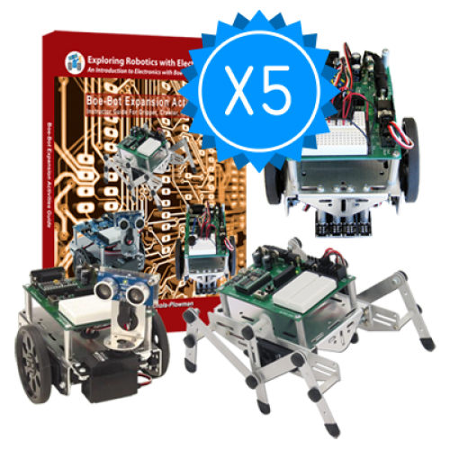 Boe-Bot Engineering Kit 5 Pack Bundle | Exploring Robotics