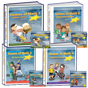 Super Star Games of Math Pack 4 Programs | Help Me 2 Learn