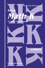 Saxon Math K Homeschool Student's Meeting Book 1st Edition | Math