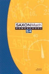 Saxon Math 5/4 Homeschool Student Edition 3rd Edition 2005 | Math
