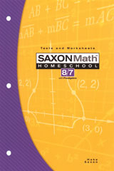 Saxon Math 8/7 Homeschool Testing Book 3rd Edition | Saxon Math