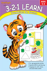 3-2-1 Learn Reproducible Ages 3-4 | Language Arts / Reading