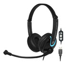 Andrea NC-255VM USB On-Ear USB Stereo Computer Headset w-NC Microphone | Headphones & Listening Centers