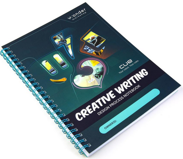 New! Cue Applied Robotics Curriculum Unit 1: Creative Writing - Student Notebook | Math