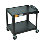 Image Fixed Height AV Steel Cart 2 Shelves