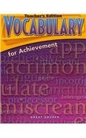Image 2006 Vocabulary for Achievement TE Grade 10 Fourth Course